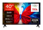 TCL QLED 101,6 cm (40 Zoll) Fernseher Full HD VESA 100 x 100 mm 40S5L f&uuml;r 304,00 Euro