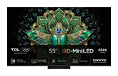 TCL MiniLed 139,7 cm (55 Zoll) Fernseher 4K Ultra HD VESA 300 x 300 mm 55MQLED75L f&uuml;r 1.099,00 Euro