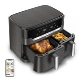 Tefal Doppel Heißluftfritteuse 11 l 2020 W  EY942HE0 Easy Fry Dual XXL (Grau) f&uuml;r 125,96 Euro