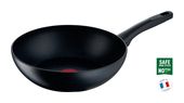 Tefal  G28119 Black Stone Wok-/Bratpfanne 28 cm Rund Mineralia + beschichtet (Schwarz) f&uuml;r 54,96 Euro