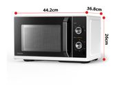 Toshiba Freistehende Mikrowelle 800 W Größe: klein 5 Stufen  MW3-MM20PF(WH) (Weiß) f&uuml;r 79,99 Euro