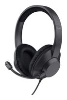 Trust Over Ear Kopfhörer Kabelgebunden USB Type-C / USB Type-A  Ayda Max (Schwarz) f&uuml;r 39,99 Euro
