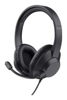 Trust Over Ear Kopfhörer Kabelgebunden USB Type-C / USB Type-A  Ayda Max USB (Schwarz) f&uuml;r 29,46 Euro