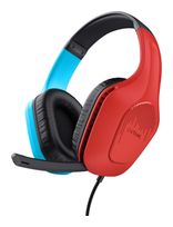 Trust Over Ear Kopfhörer Kabelgebunden  GXT416 Zirox (Schwarz, Cyan, Rot) f&uuml;r 19,99 Euro