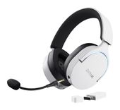 Trust Bluetooth Kopfhörer kabelgebunden&kabellos 22 h Laufzeit USB Typ-C  GXT491 Fayzo (Schwarz, Weiß) f&uuml;r 68,96 Euro