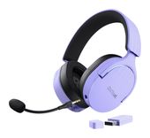 Trust Ohraufliegender Bluetooth Kopfhörer kabelgebunden&kabellos 22 h Laufzeit USB Typ-A  GXT491 Fayzo (Schwarz, Violett) f&uuml;r 68,96 Euro