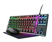 Trust RGB-LED Gaming Tastatur USB  GXT794 3-in-1 Gaming (Schwarz) f&uuml;r 44,99 Euro