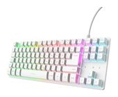 Trust LED Gaming Tastatur USB  GXT833PS Thado TKL (Weiß) f&uuml;r 29,99 Euro