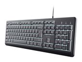 Trust Heimbüro Tastatur USB  Primo Beleuchtete (Schwarz) f&uuml;r 24,99 Euro