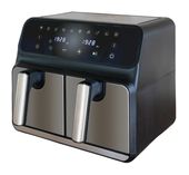 Unold Doppel Heißluftfritteuse 8 l 1700 W  58685 Twin Zone (Schwarz, Grau) f&uuml;r 138,96 Euro