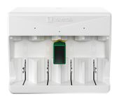 Varta Akku Ladegerät, Batterieladegerät für wiederaufladbare Batterien, lädt 2 oder 4 AA, AAA, C, D oder 1x 9V gleichzeitig, Universal Charger, mit Sicherheitsabschaltung, unbestückt f&uuml;r 24,99 Euro
