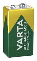 Varta Batterien 9V Blockbatterie, wiederaufladbar, 1 Stück, Recharge Accu Power, Akku, 200 mAh, ohne Memory Effekt, vorgeladen, sofort einsatzbereit f&uuml;r 12,96 Euro