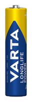 Varta Batterien AAA, 4 Stück, Longlife Power, Alkaline, 1,5V, ideal für Spielzeug, Funkmaus, Taschenlampen, Made in Germany f&uuml;r 6,49 Euro