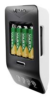 Varta LCD Ultra Fast Charger+ AA & AAA (NiMH Akkus inkl. 4x AA 2100 mAh Akkus & AC sdapter & 12 V Adapter), schwarz f&uuml;r 50,96 Euro