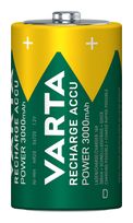 Varta Recharge Accu Power D 3000 mAh 2er-Pack (vorgeladener NiMH-Akku, Micro, wiederaufladbarer Akku, gebrauchsfertig) f&uuml;r 13,96 Euro
