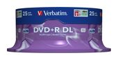 Verbatim DVD+R Double Layer 8x Matt Silver 25pk Spindle f&uuml;r 41,99 Euro