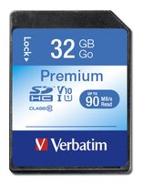 Verbatim SDHC Speicherkarte 32 GB Klasse 10 Premium f&uuml;r 9,99 Euro