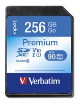 Verbatim SDXC Speicherkarte 256 GB Class 1 (U1) Klasse 10 Premium f&uuml;r 39,99 Euro