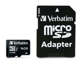 Verbatim MicroSDHC Speicherkarte 16 GB Klasse 10 Premium f&uuml;r 8,49 Euro