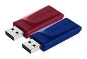 Verbatim USB Typ-A Stick 32 GB  Slider (Blau, Rot) f&uuml;r 12,99 Euro