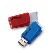 Verbatim USB Typ-A Stick 32 GB  Store 'n' Click (Blau, Grau, Rot) f&uuml;r 20,99 Euro