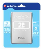 Verbatim 2 TB externe Festplatte Micro-USB B  Store 'n' Go (Silber) f&uuml;r 118,96 Euro