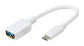 Vivanco 5 Gbit/s Buchse USB A auf USB C Stecker 0,1 m  37559 (Weiß) f&uuml;r 9,99 Euro