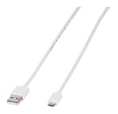 Vivanco Stecker USB A auf Micro-USB B 1 m  39451 (Weiß) f&uuml;r 6,99 Euro