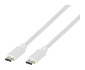 Vivanco 0,48 Gbit/s Stecker Rundkabel USB C auf USB C bis 60 W 1,2 m  63537 (Weiß) f&uuml;r 7,46 Euro
