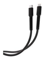 Vivanco Stecker Rundkabel USB C auf Lightning bis 30 W 2,5 m  63642 (Schwarz) f&uuml;r 25,46 Euro