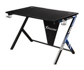 X Rocker  Ocelot Aluminium Carbon Gamingtisch (Schwarz, Blau, Rot) f&uuml;r 125,96 Euro