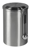 Xavax Edelstahl  111252 Kaffeedose für 1 kg mit Dosierlöffel luftdicht (Silber) f&uuml;r 16,96 Euro