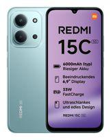 Xiaomi 128 GB 5G Smartphone 17,5 cm (6.9 Zoll) 2,4 GHz 50 MP Dual Kamera WiFi 5 (Mint Green) Redmi 15C f&uuml;r 146,96 Euro