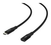 XLayer 10 Gbit/s Stecker USB C auf USB C Buchse bis 100 W 1,5 m  219851 (Schwarz) f&uuml;r 15,96 Euro