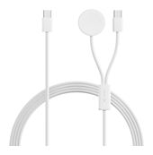 XLayer 0,48 Gbit/s Stecker Rundkabel USB C auf bis 100 W 1,5 m  220380 (Weiß) f&uuml;r 14,95 Euro