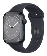 Apple Watch Series 8 Digital 45 mm Smartwatch Rechteckig IP6X 18 h (Schwarz) für 554,00 Euro