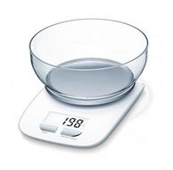 Beurer Elektronische Küchenwaage bis 3 kg Genauigkeit 1 g  KS25ex (Silber, Weiß) f&uuml;r 19,46 Euro