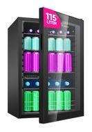 Bomann 115 l / 115 l Tischkühlschrank EEK: E 66 kWh Jahr  KSG7290 (Schwarz) f&uuml;r 289,00 Euro