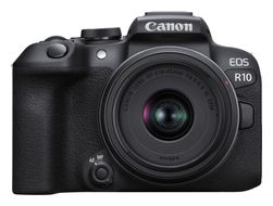 Canon 25,5 MP MILC 2,5x Opt. Zoom 7,5 cm Wlan Bluetooth EOS R10 Kit f&uuml;r 1.144,00 Euro