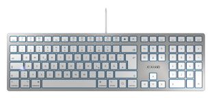 Cherry KC 6000 SLIM für MAC Kabelgebundene Tastatur, Silber/ Weiß, USB (QWERTZ - DE) für 38,46 Euro