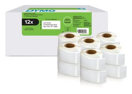 Dymo DYMO Original LabelWriter Rücksendeadressetiketten | 25mm x 54mm | 12 Rollen mit je 500 leicht ablösbaren Etiketten (6.000 Stück) | selbstklebend | Beschriftungsgerät für LabelWriter Etikettendrucker f&uuml;r 107,96 Euro