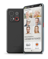 Emporia SMART.6 5G Smartphone 16,7 cm (6.5 Zoll) 128 GB 2,2 GHz Android 50 MP Dual Kamera (Schwarz, Silber) für 367,00 Euro