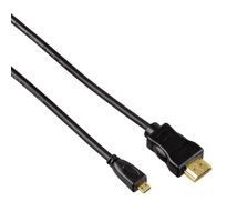 Hama 10,2 Gbit/s HDMI auf HDMI Typ D (Mikrofon) 2 m  074240 (Schwarz) f&uuml;r 27,46 Euro