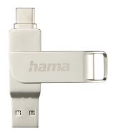 Hama USB Type-A / USB Type-C Stick 256 GB  182492 C-Rotate Pro (Silber) f&uuml;r 43,46 Euro