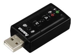 Hama 00133484 USB-Soundkarte "7.1 Surround" für 19,46 Euro