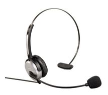 Hama 040625 Headset für schnurlose Telefone 2,5-mm-Klinke Kopfhörer kabelgebunden (Schwarz, Silber) für 23,46 Euro