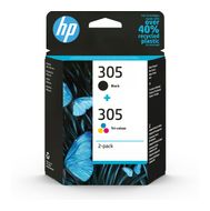 HP 305 2er-Pack Cyan/Magenta/Gelb/Schwarz Original Druckerpatrone für 34,46 Euro