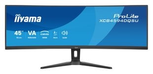 iiyama Quad HD Monitor 113 cm ( 44.5 Zoll) 32:9 2 ms 450 cd/m²  ProLite XCB4594DQSU-B1 (Schwarz) f&uuml;r 539,00 Euro