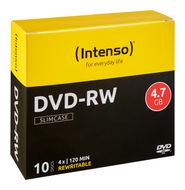 Intenso DVD-RW Rohlinge 4,7GB 10er-Slimcase Schreibgeschwindigkeit 4x für 15,46 Euro