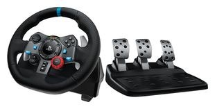 Logitech Analog Lenkrad + Pedale für PC, PlayStation 4, PlayStation 5, Playstation 3  G29 (Schwarz) f&uuml;r 223,96 Euro